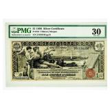 Currency $1 1896 Silver Certificate PMG 30