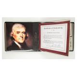 Currency Red Seal $2 & $5 Note in Binder