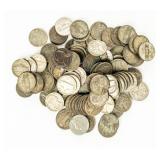 Coin (100) Jefferson 35% Silver Wartime Nickels