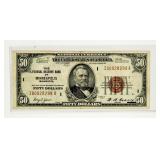 Currency $50 1929 National Currency Minneapolis MI