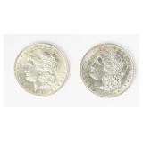Coin (2) Morgan Silver Dollars 1891 & 1891-S