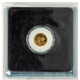 Coin 1999 1/25 Ounce .9999 Gold Isle of Man Crown