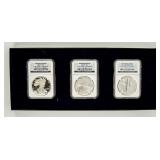 Coin (3) 2006 American Silver Eagles NGC MS69