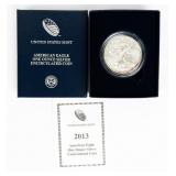Coin 2013  American Silver Eagle Unc  w/ Box