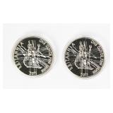 Coin (2) 2011 Britannia .958 Fine Silver