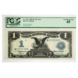 Currency $1 Silver Certificate Star Note  PCGS 45