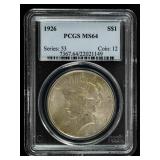 Coin 1926  Peace Silver Dollar PCGS MS64