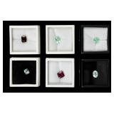 Lot of 6 Loose Tourmaline Gemstones