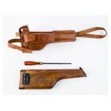 Reproduction Mauser C96 Broomhandle Holster Rig