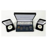 Coin (3) Assorted Coin Sets with Silver
