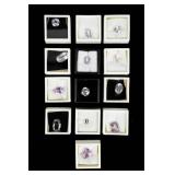 Lot of 13 Unmounted Kunzite Gemstones