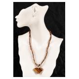 Jewelry Sterling Silver Butterfly Agate Necklace