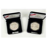 Coin (2) 2004 Lewis & Clark Bicentennial Silver $