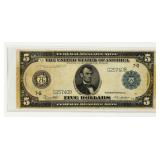 Currency 1914 $5 Federal Reserve Note in Very Good