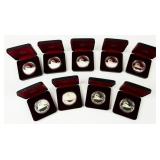 Coin (9) 1986 Canadian Vancouver Silver Dollars