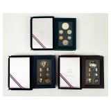 Coin (3) Prestige Proof Sets 1990, 1994 & 1996