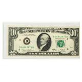 Currency Error 1969C $10 Federal Reserve Offset