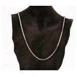 Jewelry Sterling Silver Rope Chain Necklace