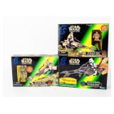 Lot of 3 SW "Power of the Force" Speeder Bikes NIB