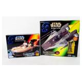 Lot of 2 SW Power of the Force Vehicles NIB