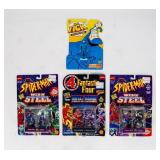 Lot of 4 Superhero Sets NIB - The Tick, Marvel