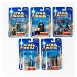 Lot of 5 Figures NIB  Star Wars Saga Series