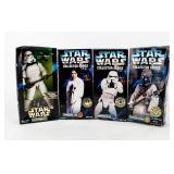 Lot of 4 Star Wars 12" Figures NIB