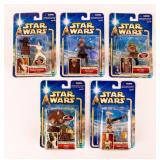 Lot of 5 Figures NIB  Star Wars Saga Series