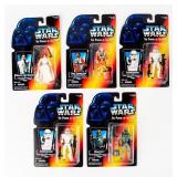 Lot Of 5 NIB The Power Of The Force Figures SW