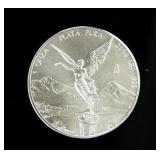 Coin 2014 Mexico 1 Onza .999 Fine Silver BU