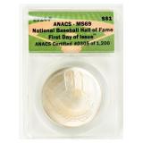 Coin 2014-P National Baseball Silver $ ANACS MS69