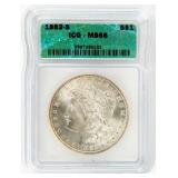 Coin 1882-S. Morgan Silver Dollar ICG MS66