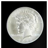 Coin 2023 Peace Silver Dollar in Brilliant Unc.