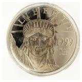 Coin 4 Troy Ounce .999 Silver with Platinum Layer
