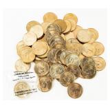Coin 72 Presidential Dollars & Sacagewea Dollars