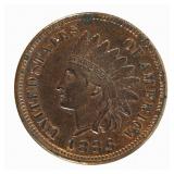 Coin 1886 Indian Head Cent Red & Brown Unc.