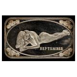 Coin 1 Troy Ounce .999 Fine Silver Bar (Nude)