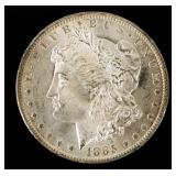 Coin 1885-O Morgan Silver Dollar Brilliant Unc.