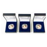 Coin (3)  1964 Kennedy Colorized Half Dollars