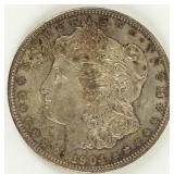 Coin 1904-O Morgan Silver Dollar in Extra Fine