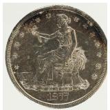 Coin 1877-S Seated Liberty Dollar Choice BU
