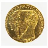 Coin 1866 Maximilian 8KT Gold Token