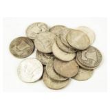 Coin (20) Franklin Half Dollars
