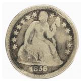 Coin 1856-O Liberty Seated Dime in VG/ Fine