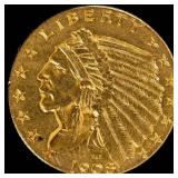 Coin 1908 $2.5 Indian Gold in Extra Fine