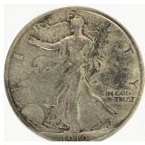 Coin 1919-S Walking Liberty Half Dollar  VF+