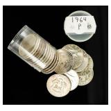 Coin (20) 1964 Kennedy Half Dollars XF to Unc.