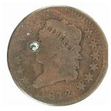 Coin 1812 Classic Head Large Cent in Good*