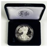 Coin 1996 Proof Silver Eagle in Box with Papers