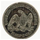 Coin 1861 Seated Liberty Hafl Dollar in VF